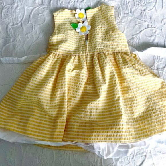 Florence Eiseman Yellow White Easter Spring Summer Dress 2T - Picture 3 of 6